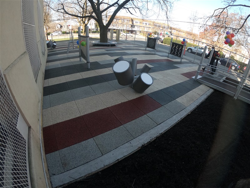 School Playground with TPV Blended Tiles preview 22